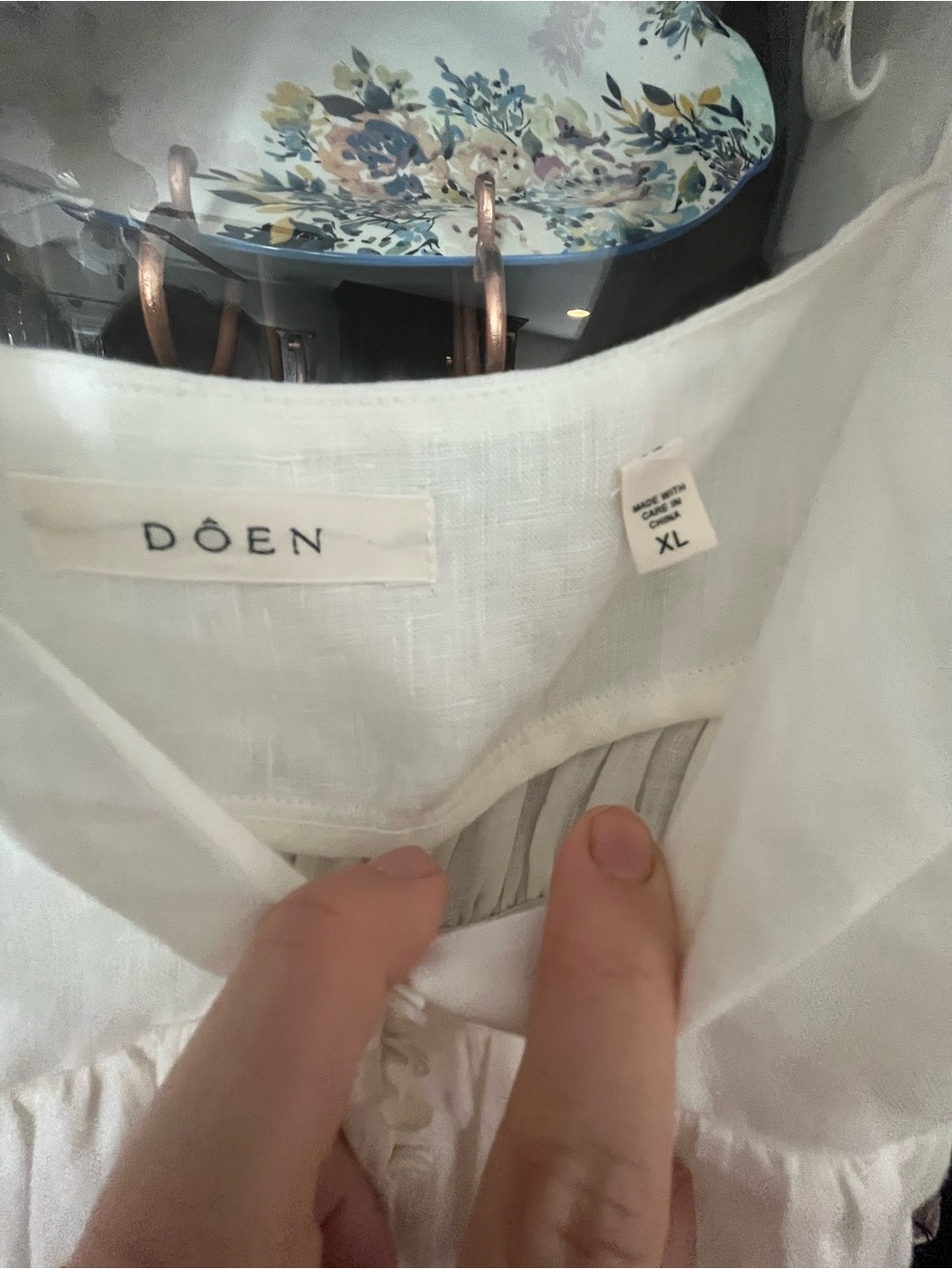 Doen White Linen Dress, NWOT